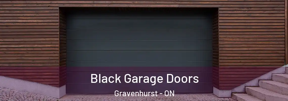 Black Garage Doors Gravenhurst - ON